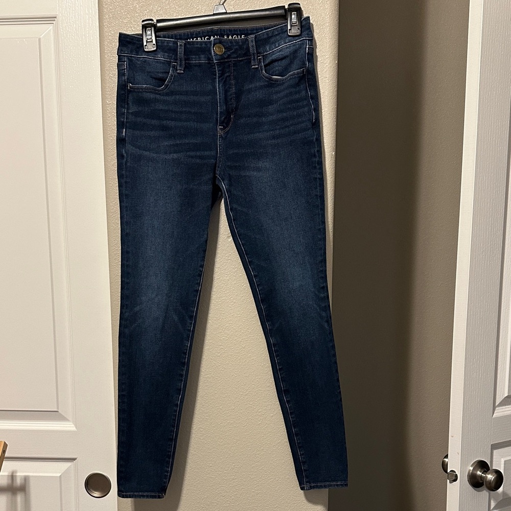 American Eagle Outfitters Women's Dark Blue Jeggings